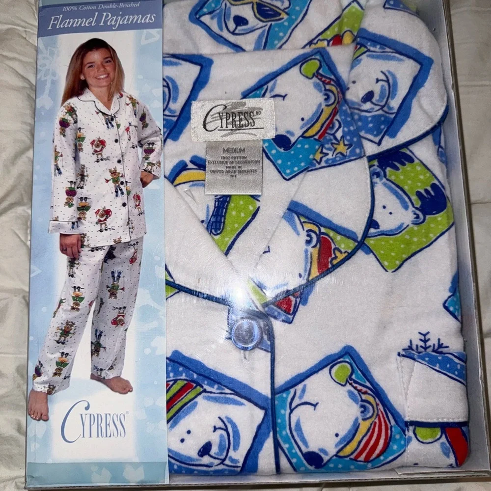Kids Pajamas - Blue and White - Picture 1 of 1